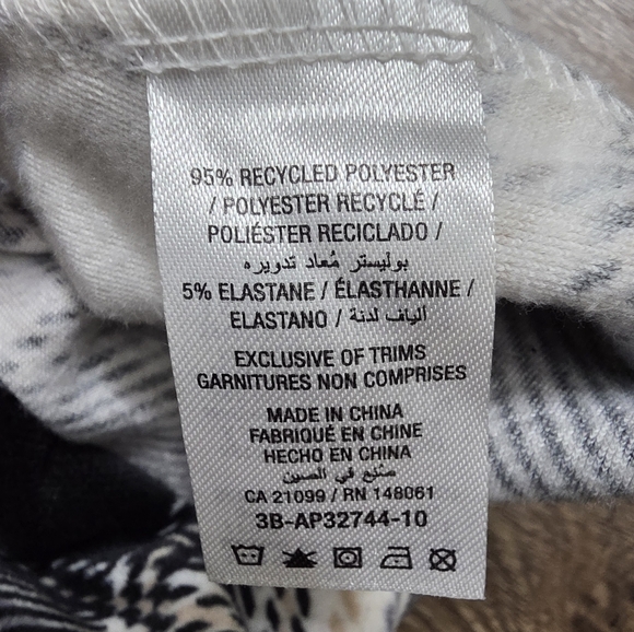 Ardene Black and White Checkered  Leggings - Picture 3 of 4